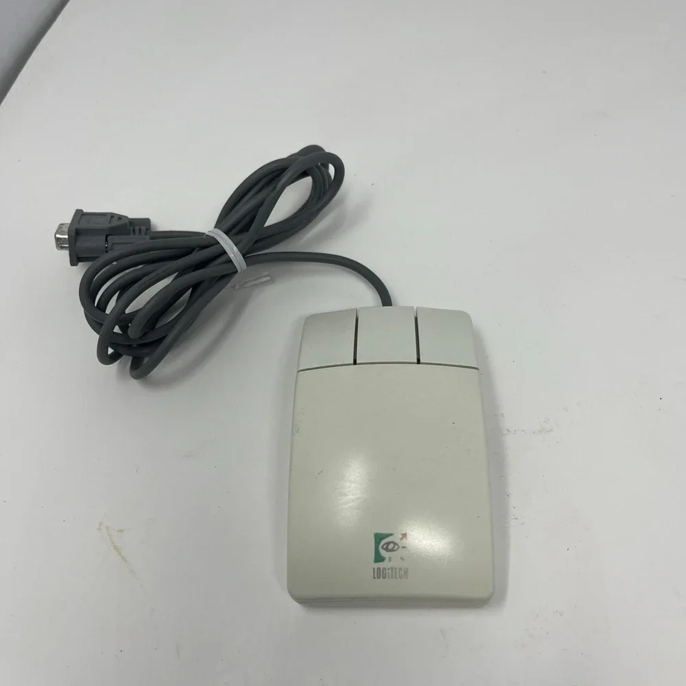 Logitech M-MD15L Ball Type Corded Computer Mouse w/ Serial Connector 3-Button
